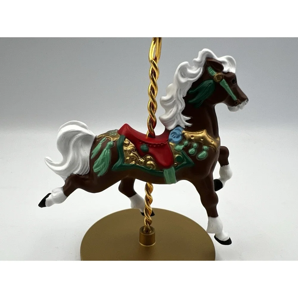 Vintage 1989‎ Hallmark Keepsake Christmas Ornament Carousel Horse Star #3